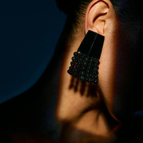 订购8周到｜MONIES-Mila-黑曜石 耳夹［丹麦设计师］