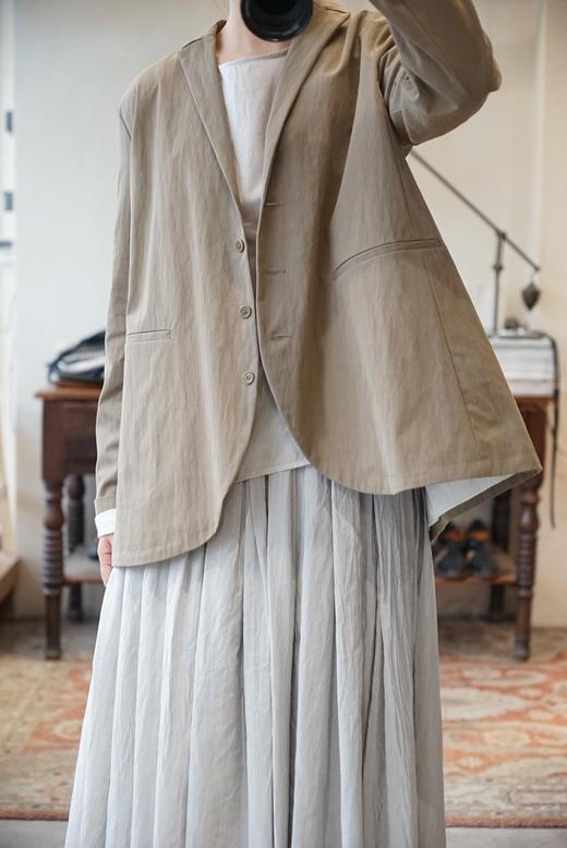 (5折) apuntob 前摆圆弧收边V领夹克外套 商品图8