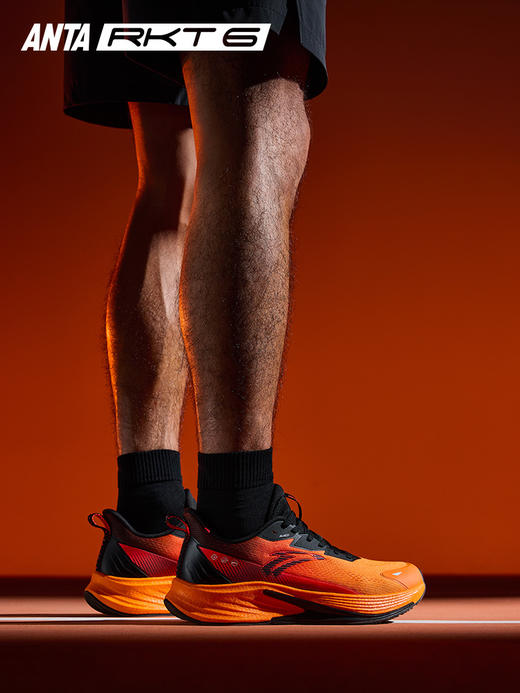 【40断码】安踏火箭6代丨氮科技防泼水竞速跑步鞋男鞋缓震运动鞋112445581【库存有限，如无货将做退款，介意慎拍！】 商品图0