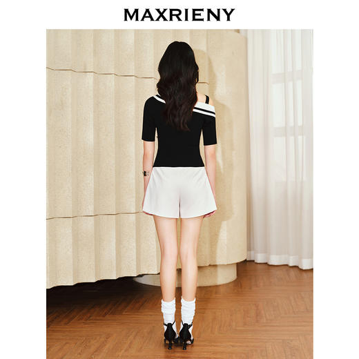 MAXRIENY斜肩设计气质毛衫(货号:MS85SW013) 商品图3