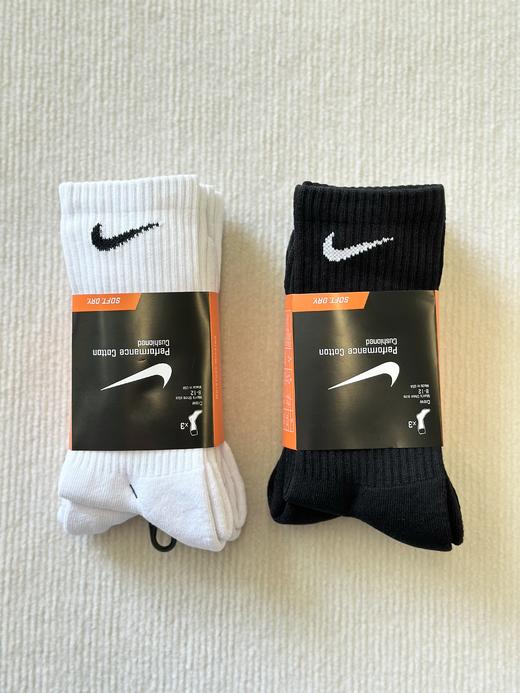 酷动城剩余 正品订单毛圈面料​一卡三双 nk长筒袜男女同款吸汗透气训练长袜袜子  适合38-45码 商品图0