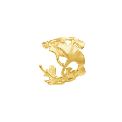 晚秋  纯银银杏叶耳骨夹 商品图3