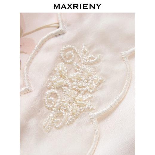 MAXRIENY2025年春季新款欧根纱绣花连衣裙透视感设计都市假日高腰(货号:MF86DR003) 商品图1