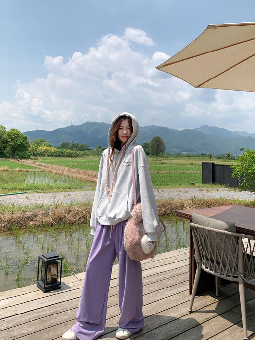 <曾小咸推荐>3色宽松山本加绒休闲裤 商品图12