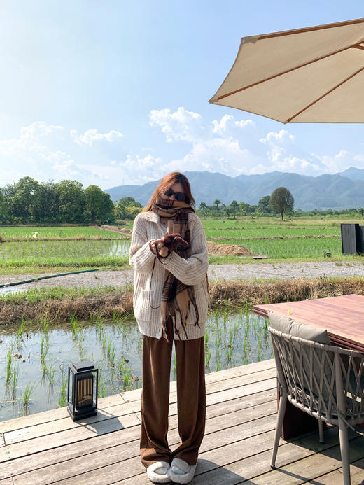 <曾小咸推荐>3色宽松山本加绒休闲裤 商品图7