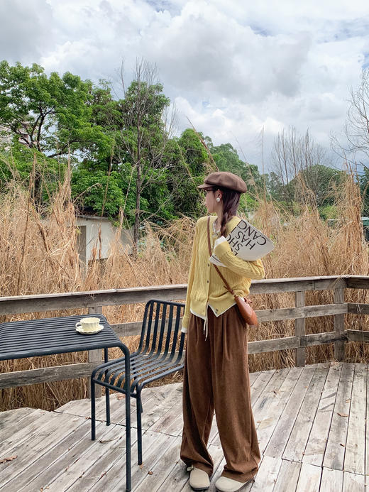 <曾小咸推荐>3色宽松山本加绒休闲裤 商品图8