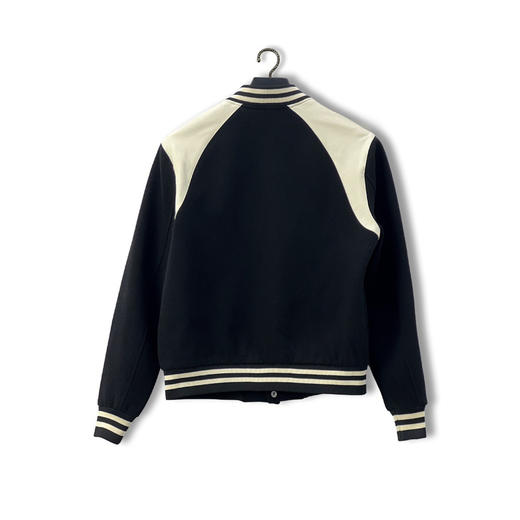 新品 Celine 2024SS 新款真小羊皮拼接羊毛棒球服 商品图1