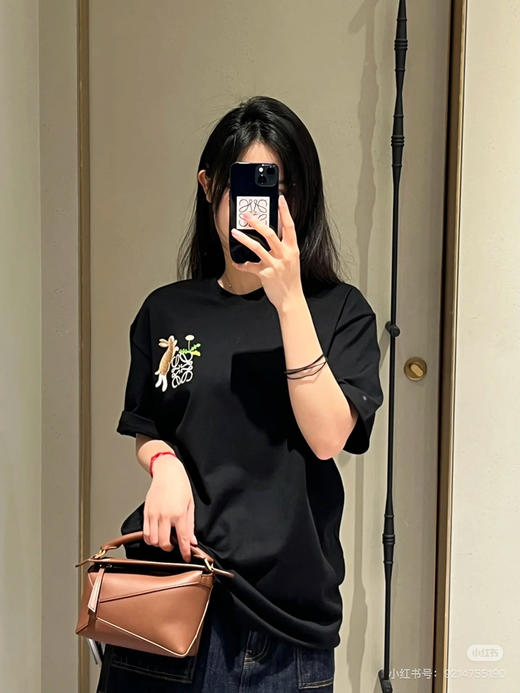 新品Loewe✖️Sunafujita联名款 兔子刺绣短袖T恤 商品图0