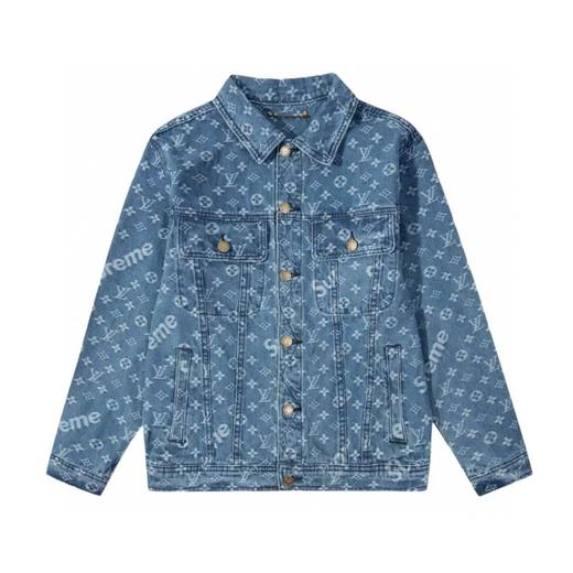 Louis Vuitton LV 路易威登 x Supreme 联名款情侣水洗牛仔外套夹克- 商品图5