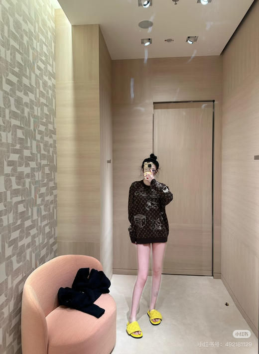 LOUIS VUITTON 老花涂鸦刺绣毛衣 商品图3