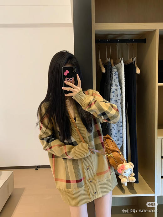 新品BBR 经典格纹针织开衫 商品图6