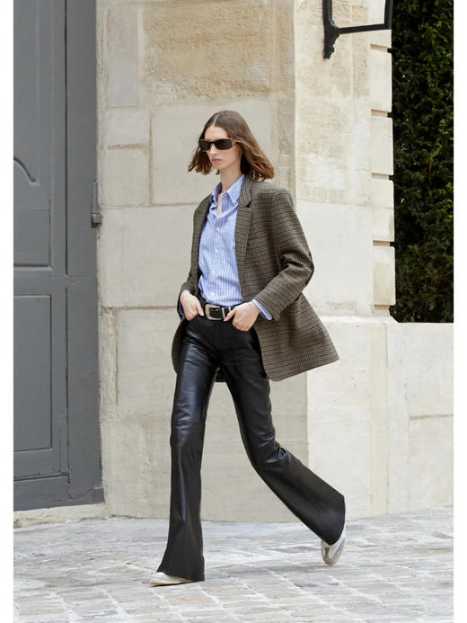 ce*同款人字纹羊毛呢西装外套 商品图4