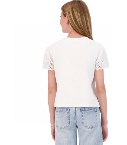 春季新款来了，DKNY女孩短袖开衫全棉2件套，开春正好可以穿，全棉套装机会难得，速度抢码了📣美国🇺🇸直邮特价198元/买2件🉐 商品图4