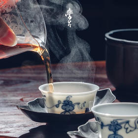 学古|青花福禄杯 手工仿明代万历器型景德镇瓷茶杯 6只礼盒装