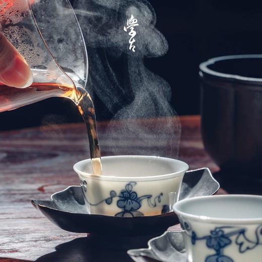 学古|青花福禄杯 手工仿明代万历器型景德镇瓷茶杯 6只礼盒装 商品图0