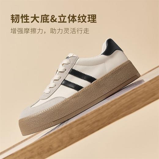 ZHR则则厚底增高德训鞋女2025春季新款柔软轻便休闲鞋百搭ins板鞋 商品图3