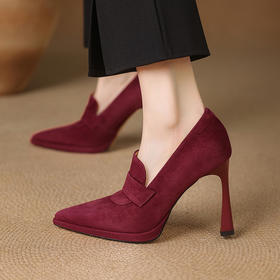 【预售5天】复古欧美高跟女鞋细跟尖头修脚显瘦深口女单鞋YSXY&YS7519