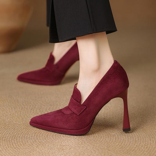 【预售5天】复古欧美高跟女鞋细跟尖头修脚显瘦深口女单鞋YSXY&YS7519 商品图0