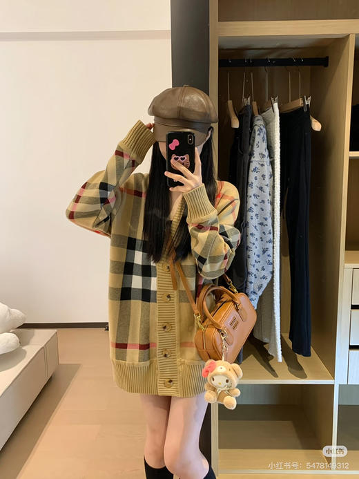 新品BBR 经典格纹针织开衫 商品图7