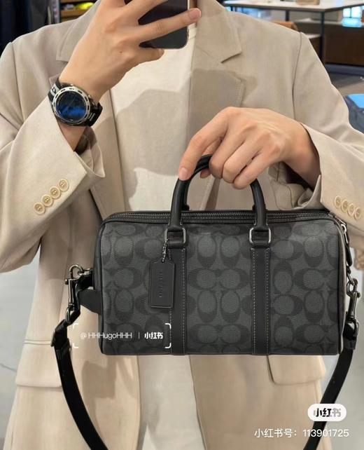 D021674简单百搭颜值高日常出街shou选黑花枕头包 商品图4