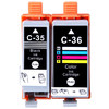 绘威适用佳能IP110 IP100 TR150 mini260 mini320 Canon pixma便携式打印机墨盒PGI-35/CLI-36墨盒黑彩套装 商品缩略图7