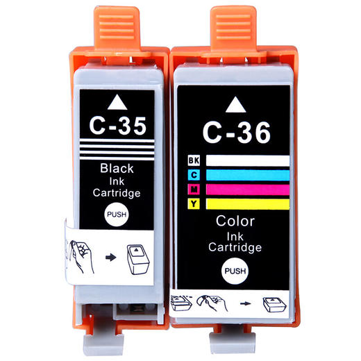 绘威适用佳能IP110 IP100 TR150 mini260 mini320 Canon pixma便携式打印机墨盒PGI-35/CLI-36墨盒黑彩套装 商品图7