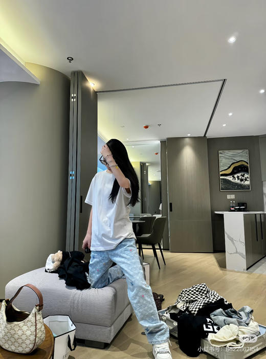 LOUIS VUITTON  x Tyler 2024SS 早春联名款绣花牛仔裤 商品图4