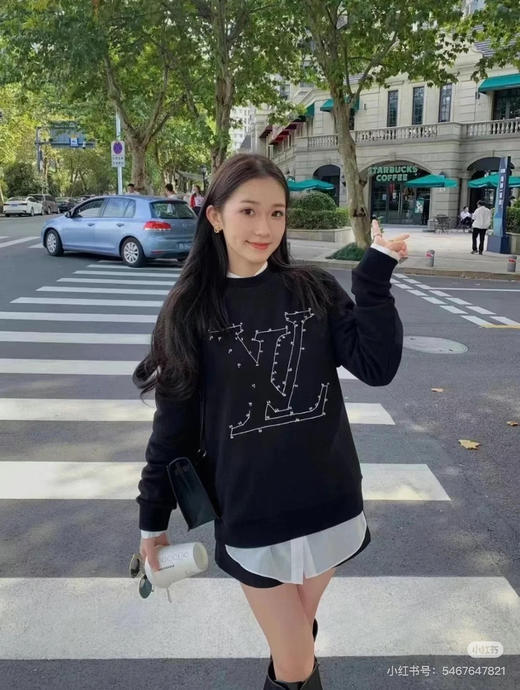 新品1V 经典连连看刺绣卫衣 商品图4