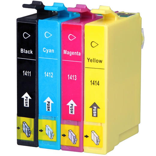 绘威 T1411墨盒 适用爱普生ME33 ME35 ME330 350打印机墨盒620F 560W 82WD 85ND 960FWD WP7018墨盒 四色套装 商品图6