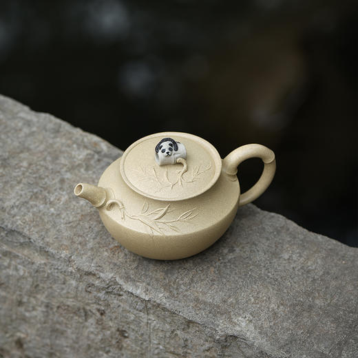 龙德堂陶艺 徐飞制《悠然自得》本山绿泥 280cc 库存请咨询客服 商品图2