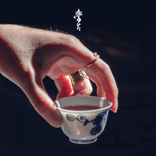 学古|青花福禄杯 手工仿明代万历器型景德镇瓷茶杯 6只礼盒装 商品图1