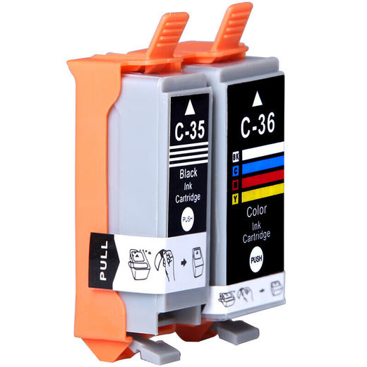 绘威适用佳能IP110 IP100 TR150 mini260 mini320 Canon pixma便携式打印机墨盒PGI-35/CLI-36墨盒黑彩套装 商品图4