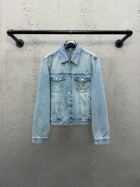 LOUIS VUITTON 贴布字母牛仔外套