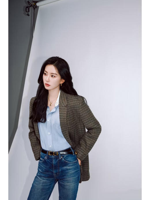 ce*同款人字纹羊毛呢西装外套 商品图3