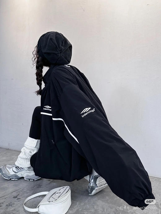 Balenciaga 立领徽标刺绣夹克外套 商品图5