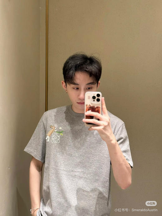 新品Loewe✖️Sunafujita联名款 兔子刺绣短袖T恤 商品图2