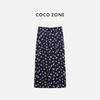 COCO ZONE 100桑蚕丝复古碎花松紧腰半身裙CC1C1746 商品缩略图1