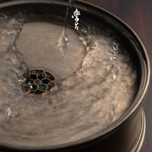 学古|潮壶承 中式手工复古纯锡储水式潮汕工夫茶盘干泡台茶海壶承 商品图3