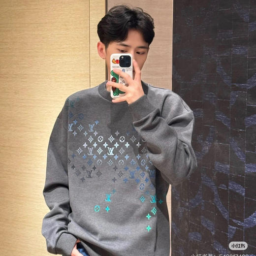 新品 1V 2024SS 渐变刺绣套头卫衣 商品图6