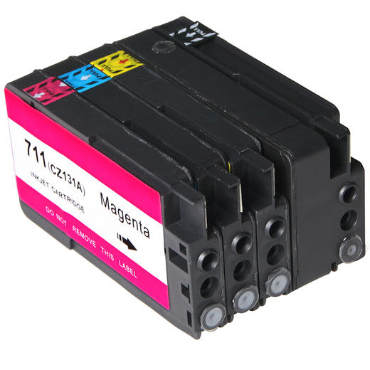 绘威711墨盒 适用惠普HP T120 T520 T530绘图仪墨盒 Designjet T125 T130 T525打印机墨盒 墨水 四色套装 商品图6