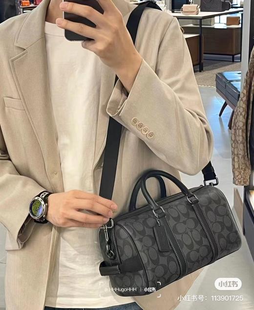 D021674简单百搭颜值高日常出街shou选黑花枕头包 商品图7