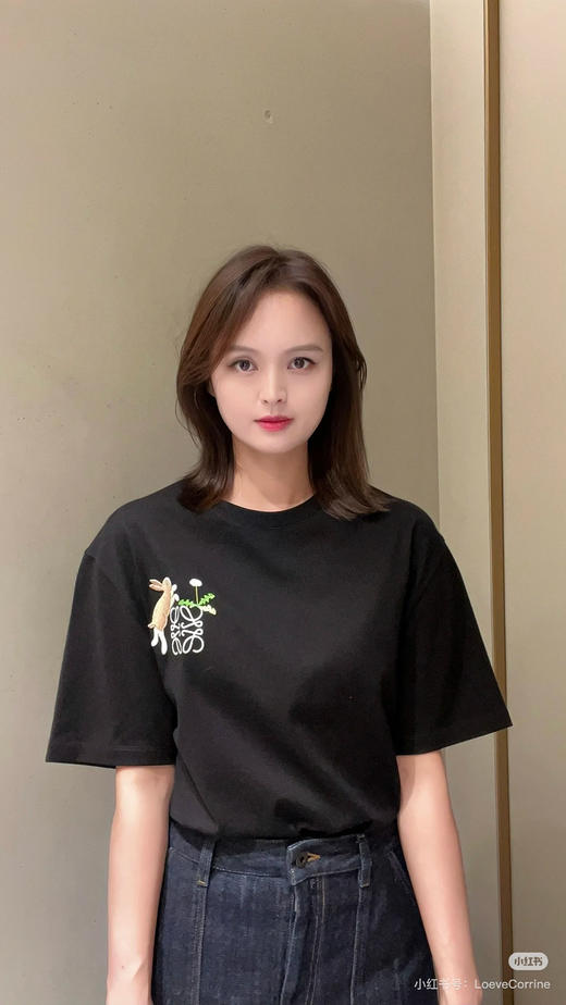 新品Loewe✖️Sunafujita联名款 兔子刺绣短袖T恤 商品图5