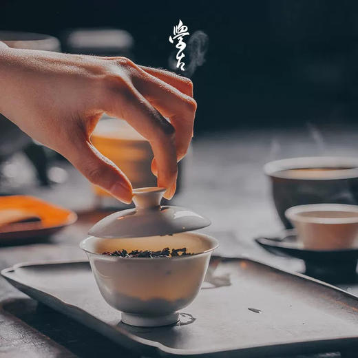 学古|全手工沁香盖碗米黄釉 手工雅集品茗泡茶景德镇瓷盖碗 100ml 商品图1