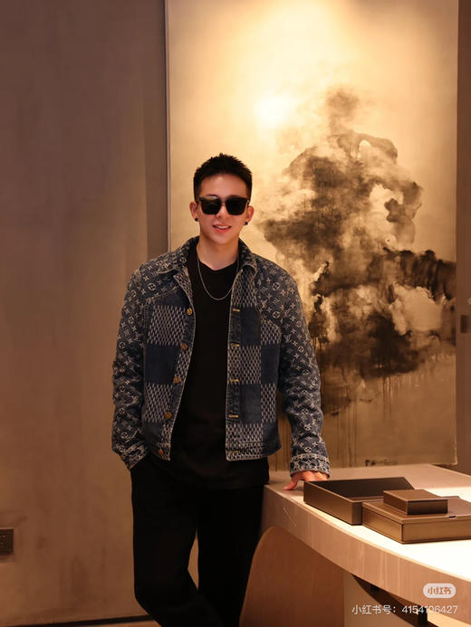 新品 1V✖️Nigo 经典款棋盘格牛仔夹克外套 商品图10