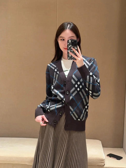 新品 BBR 24FW 格纹针织开衫 商品图2