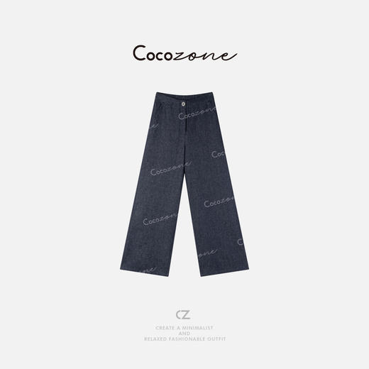 COCO ZONE 2025新款后松紧腰设计垂感休闲裤ACD2A0192 商品图0