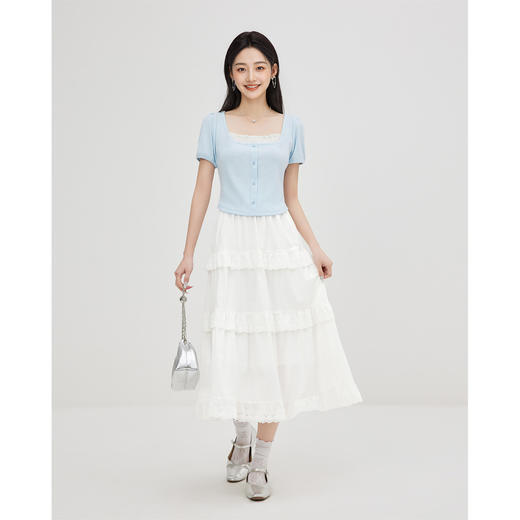 IEF/爱依服2025半身裙 夏季 法式温柔小女人气质通勤百搭单裙N0154 商品图1