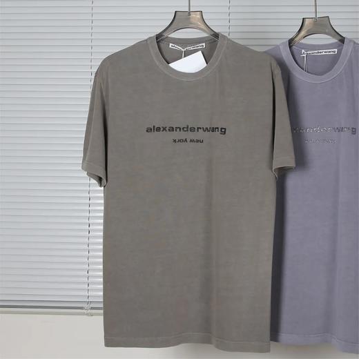 【sm1】新款情侣字母设计成衣水洗染色短袖T恤！！ 商品图1