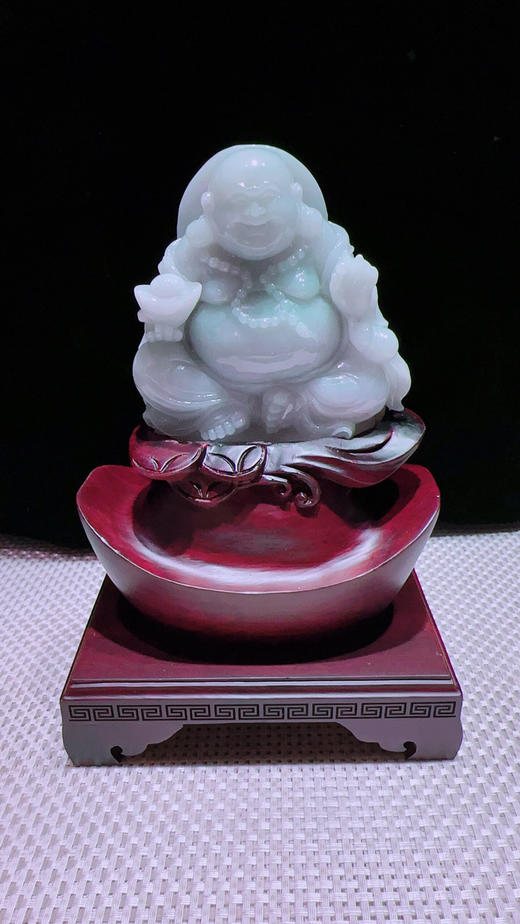 620862翡翠摆件【弥勒佛 佛公】 商品图4