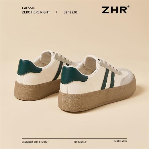 ZHR则则厚底增高德训鞋女2025春季新款柔软轻便休闲鞋百搭ins板鞋 商品图8